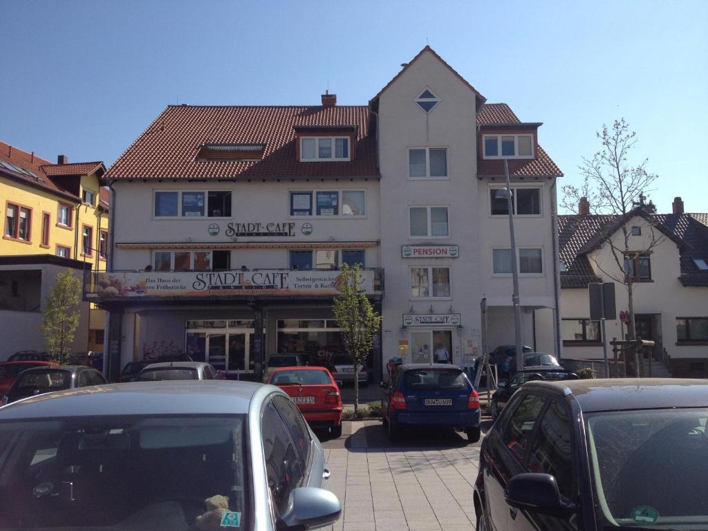 Stadtcafe Pension Grünstadt Buitenkant foto